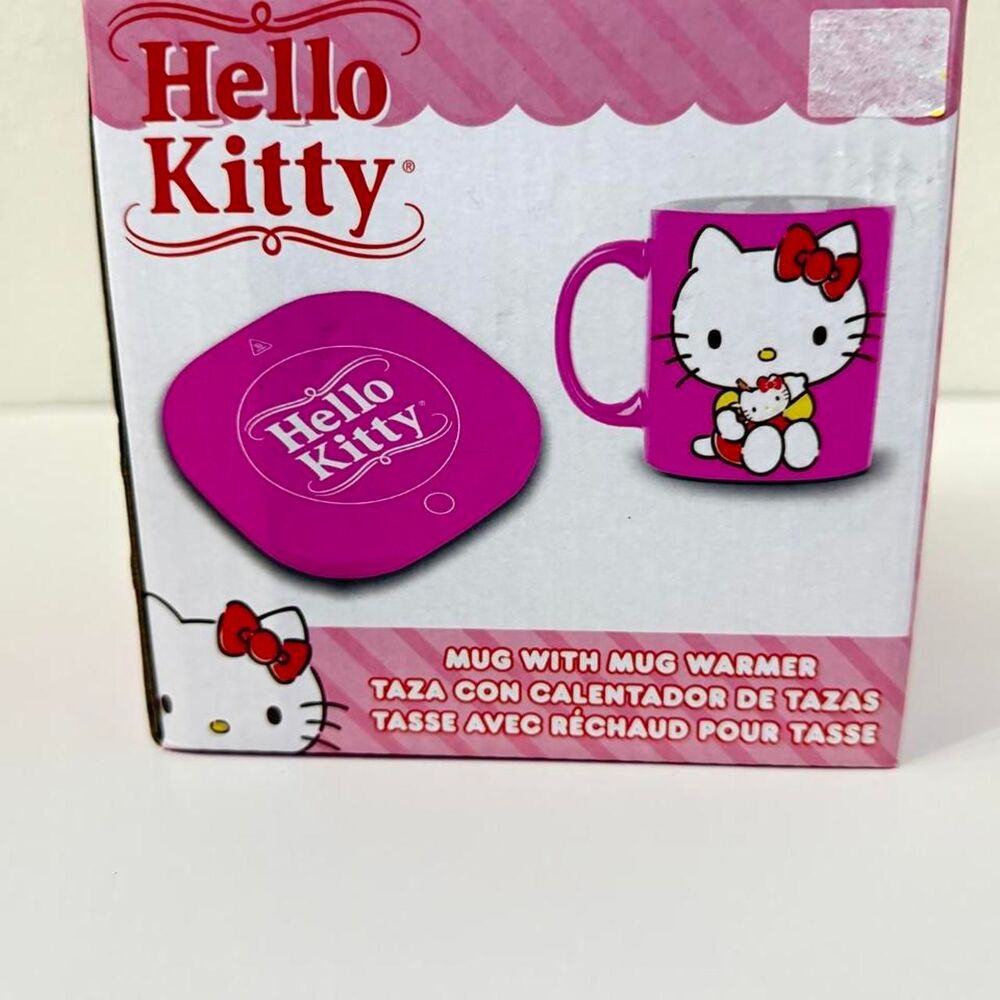 Sanrio Hello Kitty Mug Warmer with Pink Mug Dorm Office Desk Set